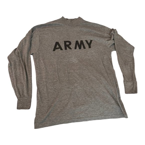 US Army Other - US Army Issued IPFU Physical Fitness Uniform T Shirt Mock Neck Long Sleeve Large